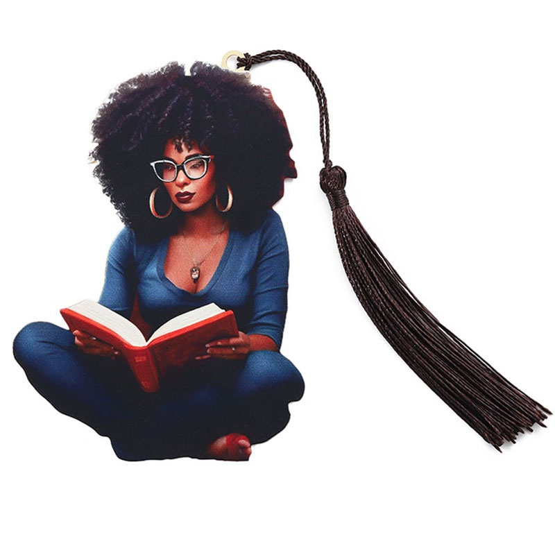 Marque-page femme lectrice